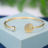 Dainty Female Zircon Stone Bracelet Tree Of Life Adjustable Bracelets For Women