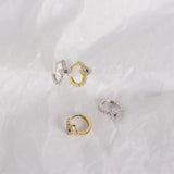 925 Silver Evil Eye Small Hoops Earrings Women Girl Gift