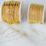 Plated Brass Cable Chains 1-3mm Sizes (#LK-106) 1 Meter