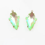 Gradient Leaf Charms Pendants for Jewelry Making 16*27mm