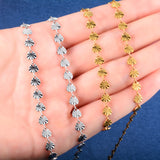 Stainless Steel Heart Link Chain Choker Necklace for Women
