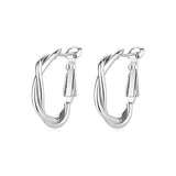 Dainty Hoop Earrings 925 Sterling Silver Womens Party Boho Jewellery