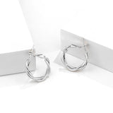 Dainty Hoop Earrings 925 Sterling Silver Womens Party Boho Jewellery