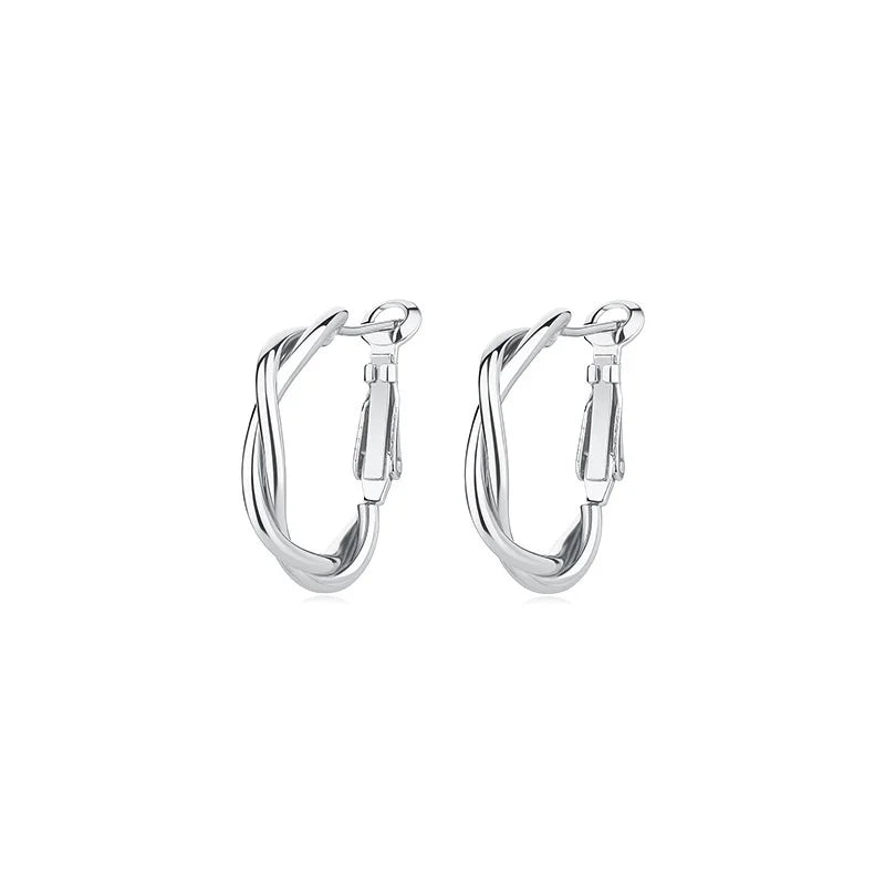 Dainty Hoop Earrings 925 Sterling Silver Womens Party Boho Jewellery