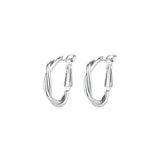 Dainty Hoop Earrings 925 Sterling Silver Womens Party Boho Jewellery