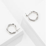 Dainty Hoop Earrings 925 Sterling Silver Womens Party Boho Jewellery