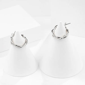 Dainty Hoop Earrings 925 Sterling Silver Womens Party Boho Jewellery