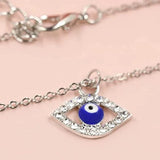 Layered Evil Eye & Hamsa Necklace Set - Lucky Protection Gift