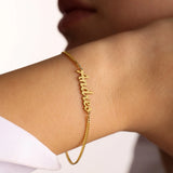Dainty Name Bracelet,Custom Name Bracelet,Stainless Steel Name Bracelet