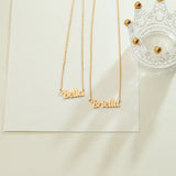 Personalized Name Necklace, Minimalist Stainless Steel Jewelry