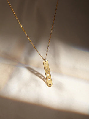 Personalized Name Necklace with Birthstone - Gift for Her