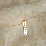 Personalized Name Necklace with Birthstone - Gift for Her