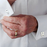 Personalized Initial Letter Charm Cufflinks for Women