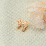 Personalized Initial Letter Charm Cufflinks for Women
