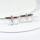 Personalized Initial Letter Charm Cufflinks for Women