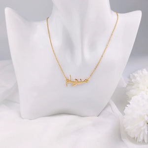 Personalized Arabic Name Necklace Nameplate Pendant Charm Necklace