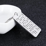 Personalized Handwritten Text Tag Key Chain - Family Gift