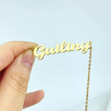 Personalized Name Pendant Necklace Stainless Steel Chain Women Jewelry Gift