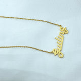 Custom Nameplate Pendant Women Name Chain Necklace Choker Jewelry