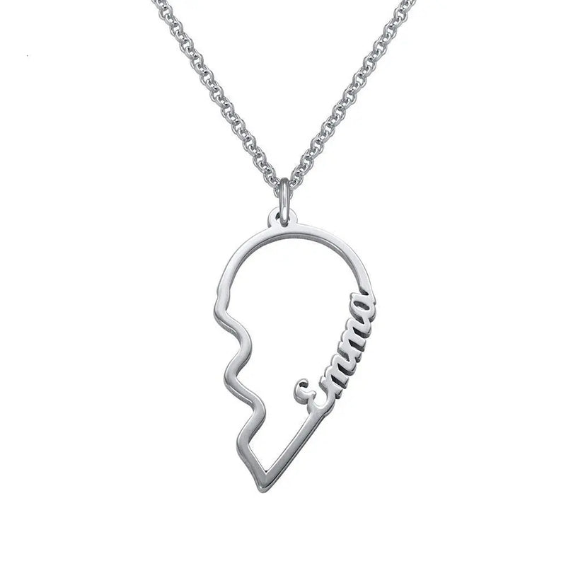 Customized Double Name Choker Necklaces for Couples