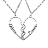 Customized Double Name Choker Necklaces for Couples