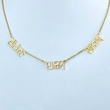 Personalized Multi-Name Pendant Necklace for Women Stainless Steel Jewelry