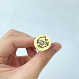 Personalized Monogram Letter Name Cufflinks for Men