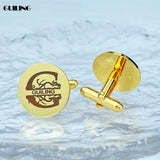 Personalized Monogram Letter Name Cufflinks for Men