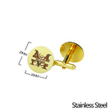 Personalized Monogram Letter Name Cufflinks for Men