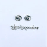 Personalized Name Brooch Lapel Buckle Stainless Steel Nameplate Collar Pins