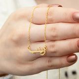 Personalized Arabic Name Necklace Stainless Steel Ethnic Jewelry