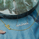 Dainty Script Name Necklace,Custom Name Necklace,Personalized Name Necklace