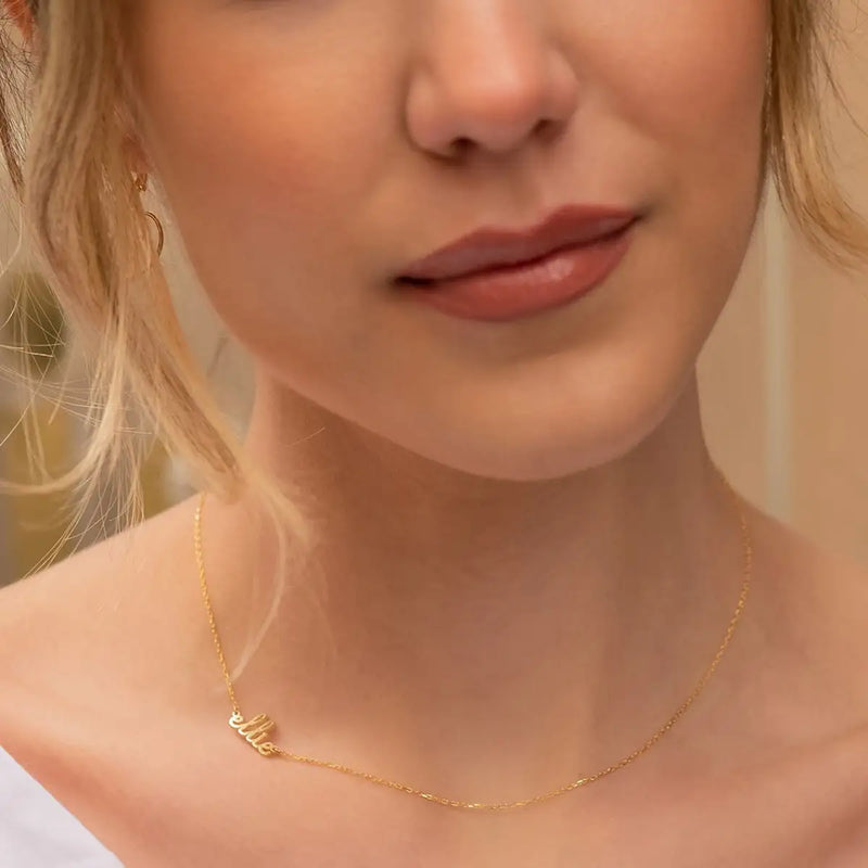 Dainty Script Name Necklace,Custom Name Necklace,Personalized Name Necklace