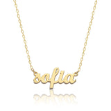 Dainty Script Name Necklace Custom Stainless Steel Personalized Jewelry