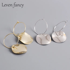 925 Silver Geometric Huggie Hoop Earrings for Women Girls