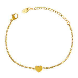 Heart Charms Bracelets Women Waterproof Stackable Bracelet