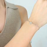 Heart Charms Bracelets Women Waterproof Stackable Bracelet