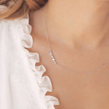 Customize Sideways Name Necklace Stainless Steel Chain Personalized Gift