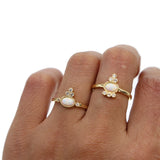 Dainty Fire Opal Thin cz Ring Zircon Ring Stackable Wedding Rings