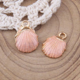 100pcs Colorful Shell Charms Pendant DIY Jewelry