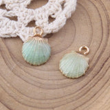 100pcs Colorful Shell Charms Pendant DIY Jewelry