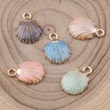 100pcs Colorful Shell Charms Pendant DIY Jewelry
