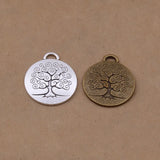 Vintage Tree of Life Metal Charm Pendants DIY Jewelry Making