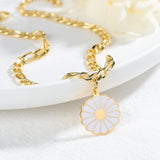 Daisy Sun Flower Bracelet Yellow Chrysanthemum Inlaid Jewelry