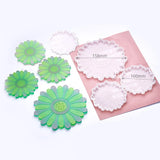 Daisy Crystal Agate Coaster Mold Epoxy Mould