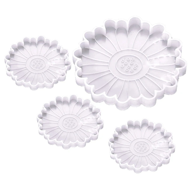 Daisy Crystal Agate Coaster Mold Epoxy Mould