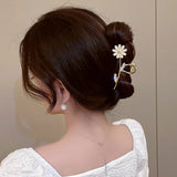 Daisy Flower Clip Sexy High-end Hairpin Female Shark Clip Plate