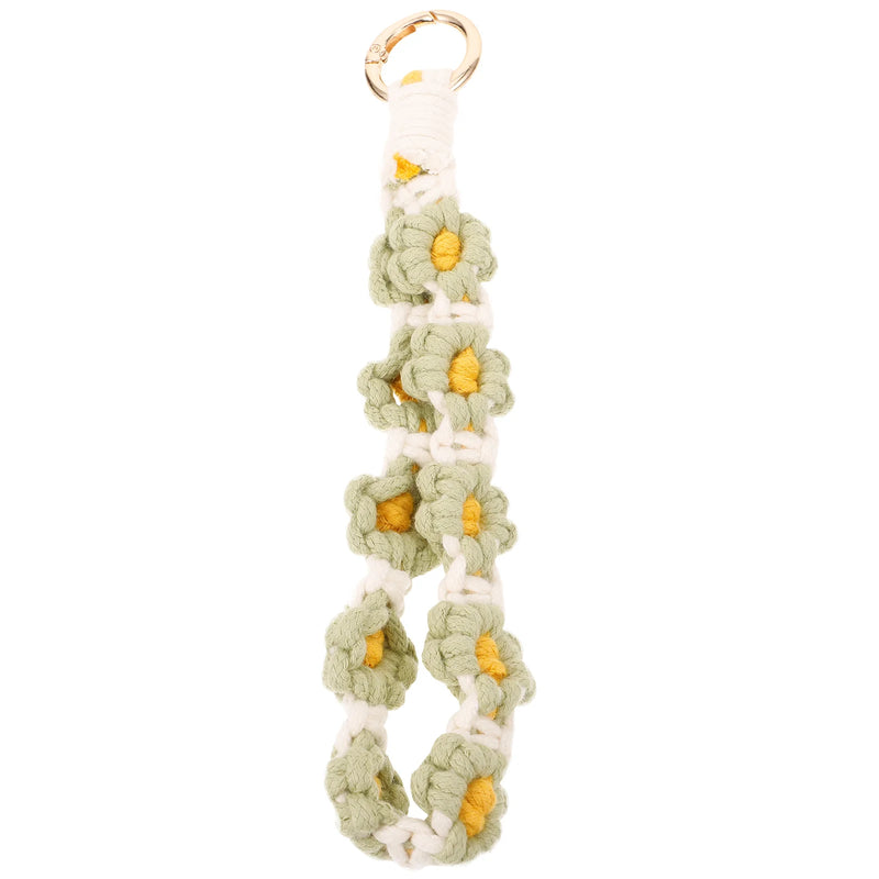 Daisy Keychain Wrist Strap Phone Lanyard Holder Charm Cell
