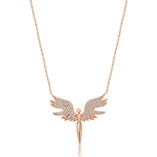 Daisy Silver Michael Angel Necklace 925 Sterling