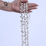 Daking Jewelry Flower Shape Keshi Pearl Beads Strands